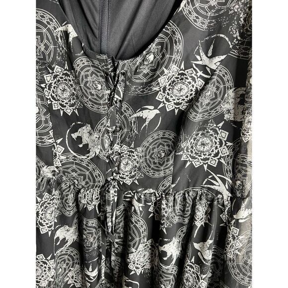 The Witcher Yennefer Symbols Bell Sleeve Dress Plus Size - Picture 3 of 9